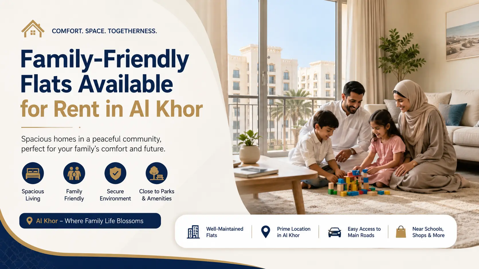 flats available for rent in alkhor